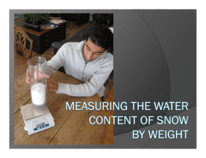 Snow By Weight