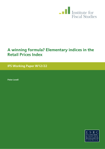 A winning formula? Elementary indices in the Retail Prices Index