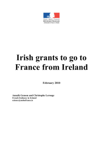 Irish grants to go to France from Ireland - en
