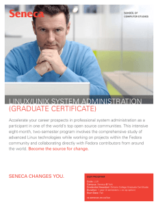 Linux/unix SyStem AdminiStrAtion (GrAduAte CertifiCAte)