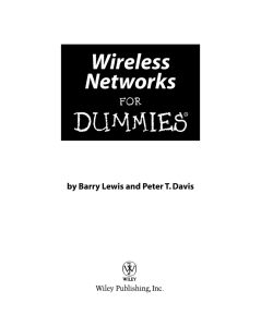 Wireless Networks For Dummies