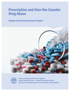 Prescription and Over-the-Counter Drug Abuse Orange County
