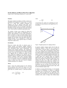On the Influence of Offset in Plane-Wave Migration