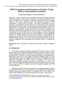 IFRS Convergence and Its Impacts on Taxation