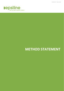METHOD STATEMENT - Wetherby Building Systems Ltd