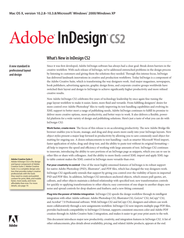 Adobe indesign cs2 mac download