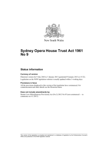 Sydney Opera House Trust Act 1961 No 9