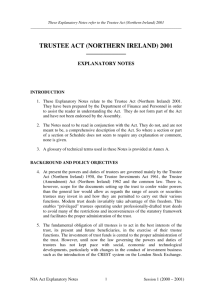 trustee act (northern ireland) 2001