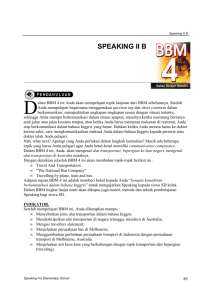 speaking ii b - Direktori File UPI