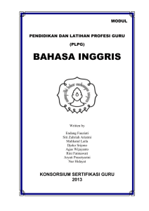 bahasa inggris - Sertifikasi Guru Rayon 113 UNS Surakarta