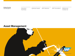 SAP for Enterprise Asset Management