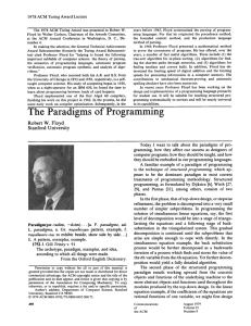 The Paradigms of Programming