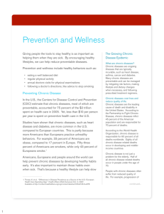 Prevention and Wellness