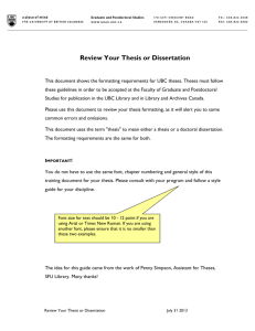 Review Manuscript Thesis - Graduate Studies