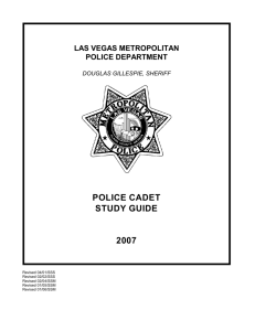 POLICE CADET STUDY GUIDE - HighSchoolLawEnforcement.com