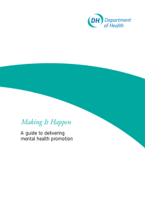 Making It Happen - European Network for Mental Health Promotion