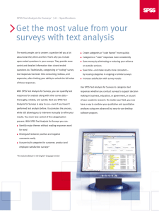 Get the most value from your surveys with text analysis