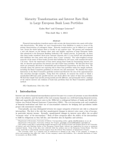 Maturity Transformation and Interest Rate Risk in Large