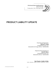 product liability update