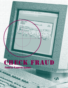 Check Fraud Brochure - Business Identity Theft