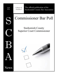 Commissioner Bar Poll - Snohomish County Bar Association