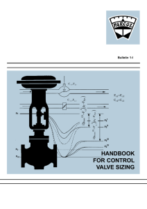 handbook for control valve sizing