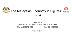 The Malaysian Economy in Figures 2013