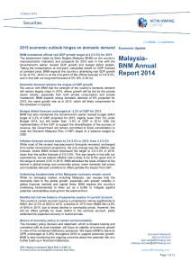 Malaysia- BNM Annual Report 2014