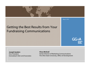 Getting the Best Results from Your Fundraising Communications