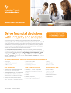 Drive financial decisions with integrity and analysis.