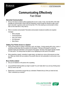 Communicating Effectively Fact Sheet