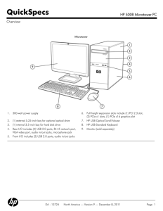 HP 500B Microtower PC - Hewlett