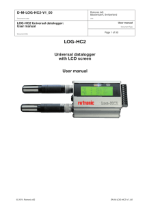 LOG-HC2 Manual