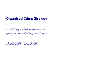 Organised Crime Strategy