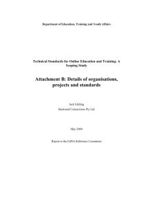 Attachment B from: Technical Standards for Online Education and