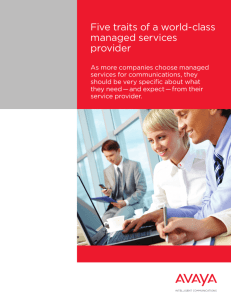 5 traits of a world-class managed services provider