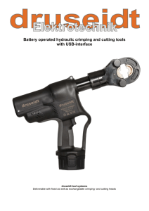 Battery operated hydraulic crimping and cutting tools