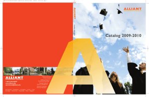 Catalog 2009-2010 - Alliant International University