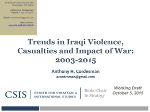 PDF file of "Trends in Iraqi Violence, Casualties and