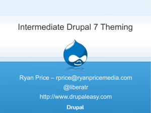 Intermediate Drupal 7 Theming