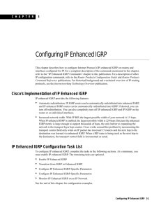 Configuring IP Enhanced IGRP