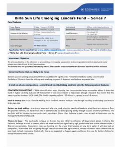 Birla Sun Life Emerging Leaders Fund – Series 7