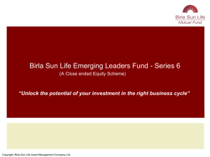 Birla Sun Life Emerging Leaders Fund - Series 6
