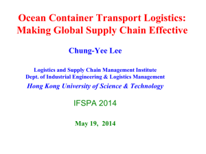 Ocean Container Transport Logistics: Making Global Supply Chain