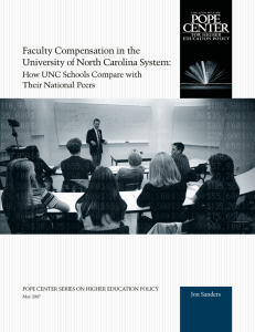 Faculty Compensation in the University of North Carolina System: