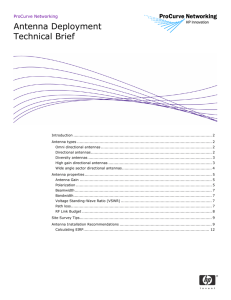 Antenna Deployment Technical Brief - Hewlett