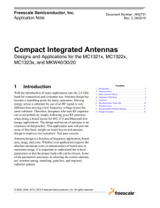 Compact Integrated Antennas: Designs and Applications