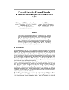 Factorial Switching Kalman Filters for Condition Monitoring in
