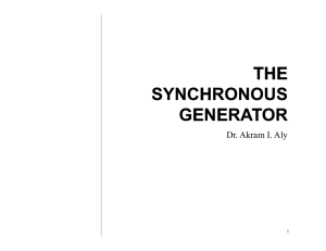 Lecture 10: Synchronous Machine part I