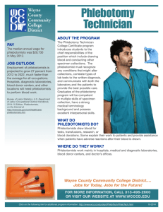 Phlebotomy Technician - Wayne County Community College District